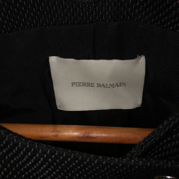 PIERRE BALMAIN BLACK BLAZER JACKET 40 4/6 - Picture 5 of 9